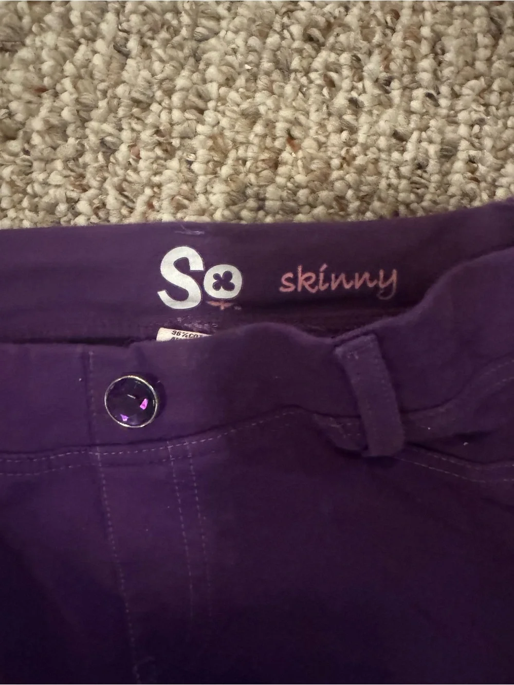2010s SO girls purple pants